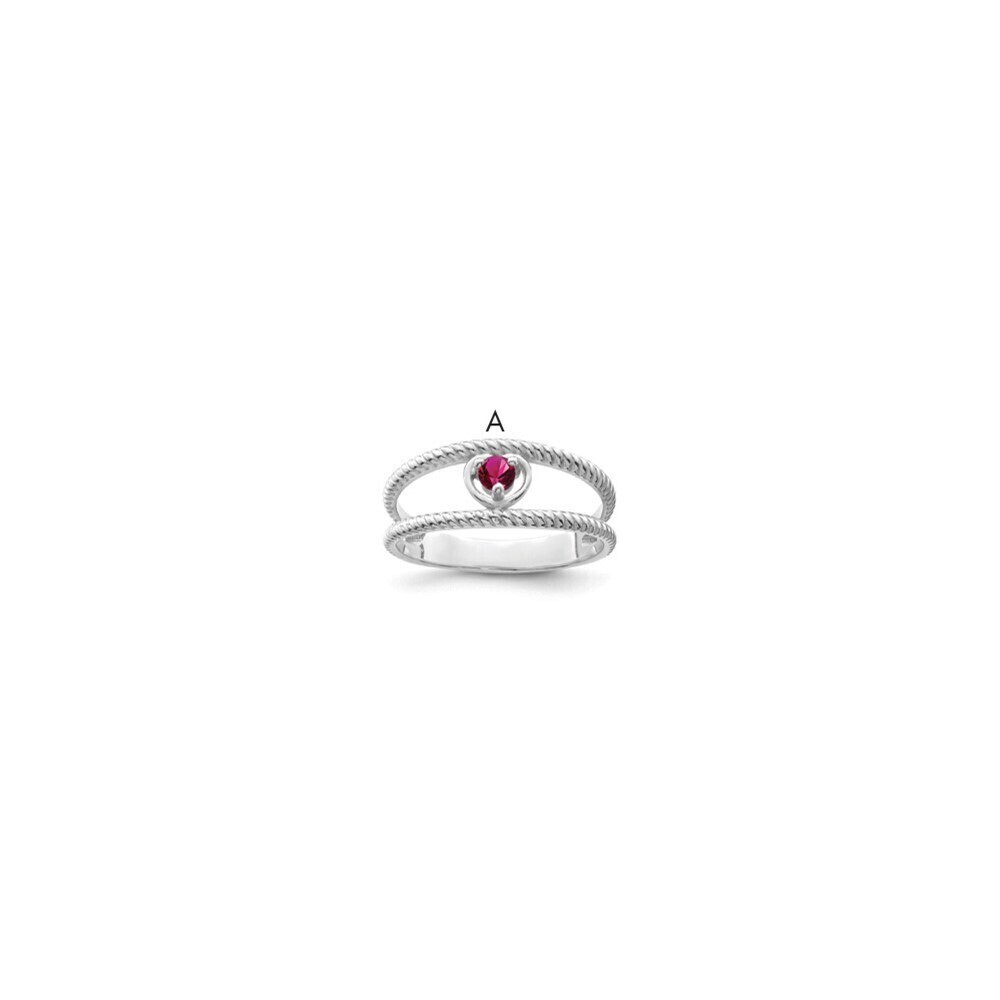 Kazi Luxury Sterling Silver Rhodium-plated Family Jewelry Mounting